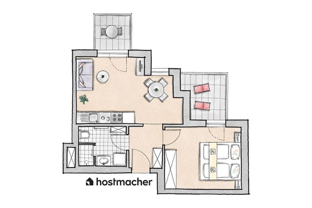 Sunny 1Br Home With Balcony By Hm Vienna Esterno foto